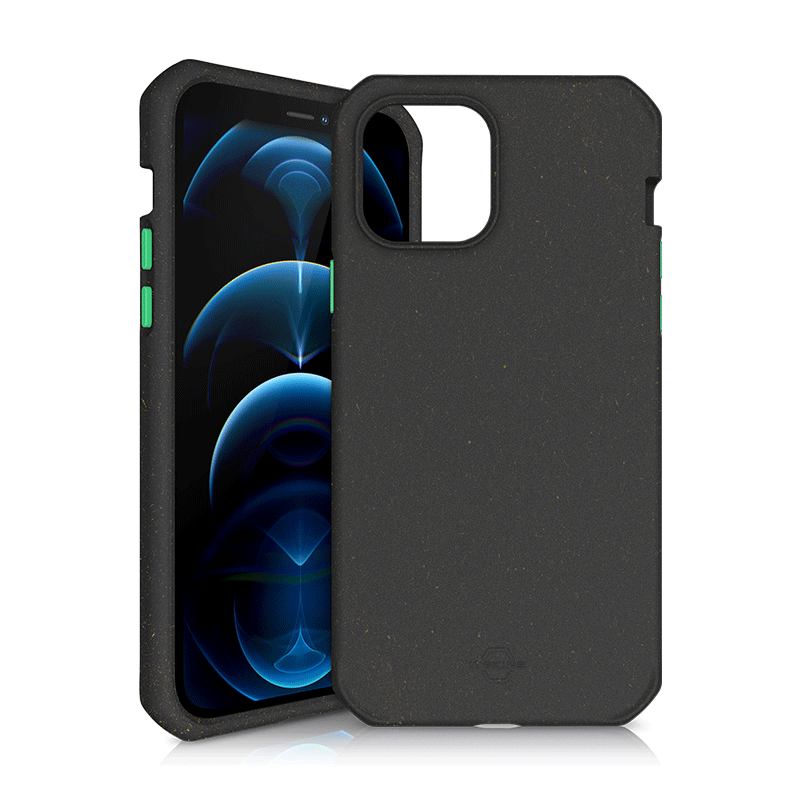 Itskins Biodegradable Case For iPhone 12 Pro Max - Black And Green