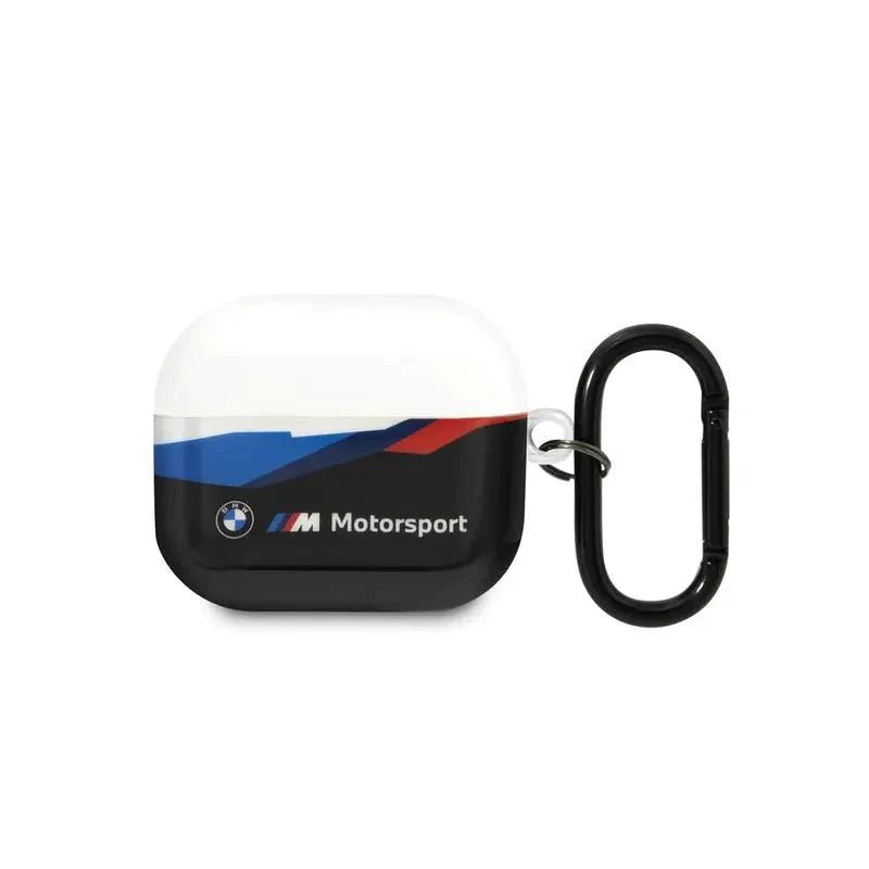 BMW Apple Airpods 3 Motorsport TPU Case With Transparent Lid - Black