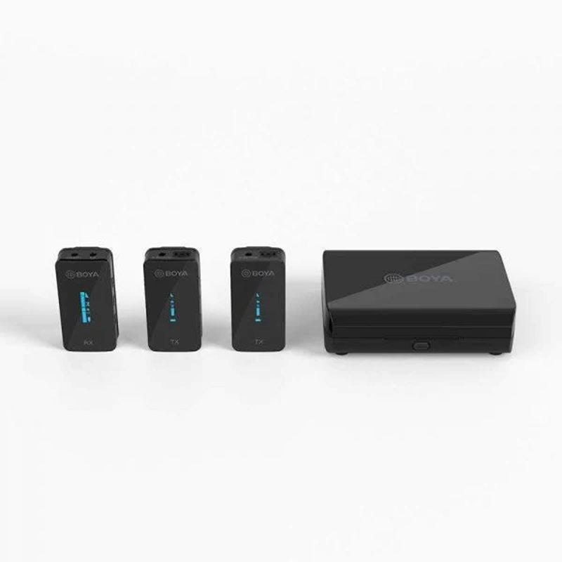 BOYA 2.4GHz Wireless Microphone (2transmitters+1receiver) - Black