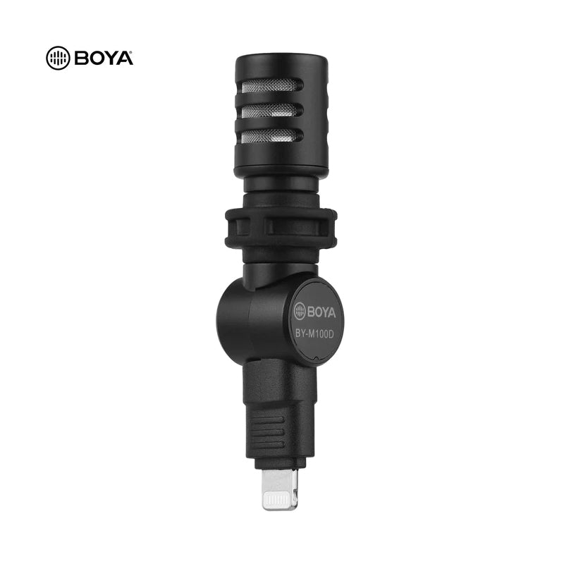 BOYA Miniature Condenser Smartphone mic (Lightning Connector) -  Black