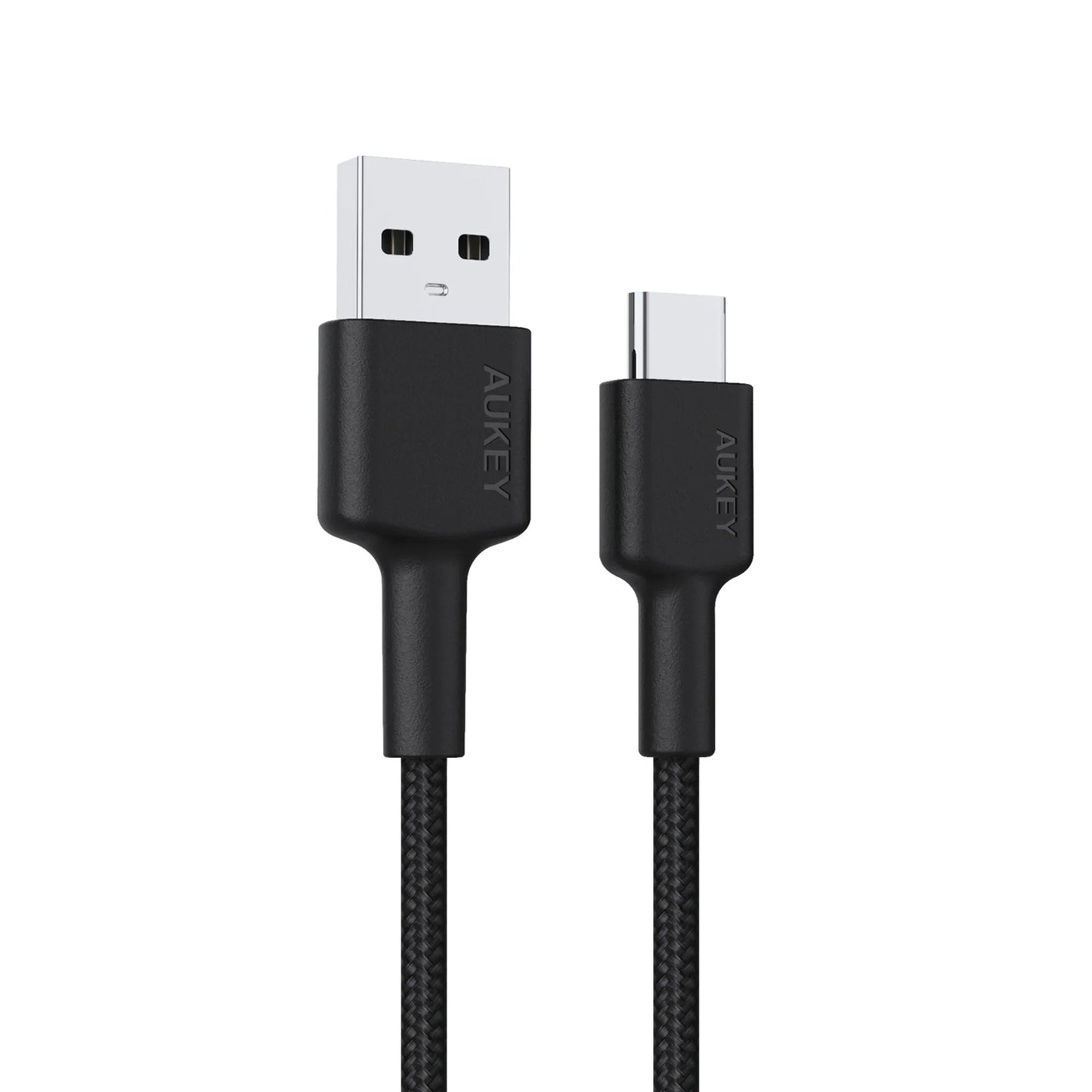 Aukey Braided Nylon USB 2.0 to USB-C Cable (0.9m)  -Black