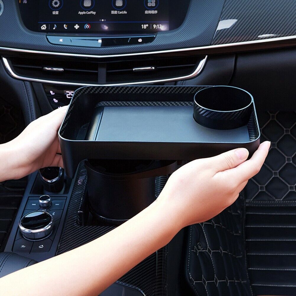 Car Cup Holder With Table Tray - A Whole New Two In One Expander & Tray Multifunctional Car Tray