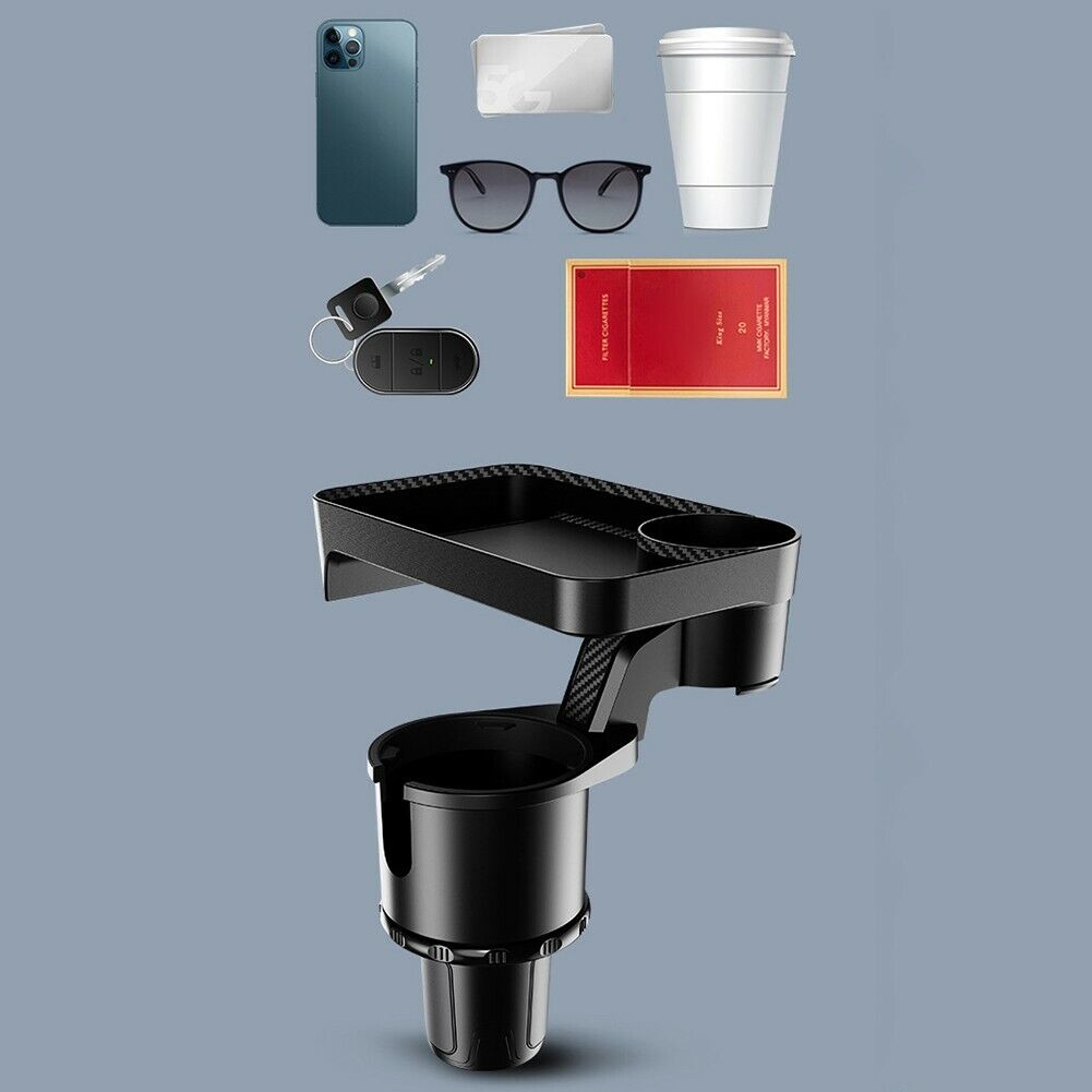 Car Cup Holder With Table Tray - A Whole New Two In One Expander & Tray Multifunctional Car Tray