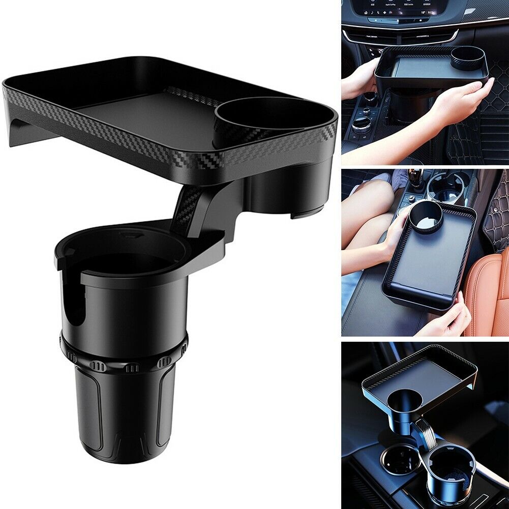 Car Cup Holder With Table Tray - A Whole New Two In One Expander & Tray Multifunctional Car Tray