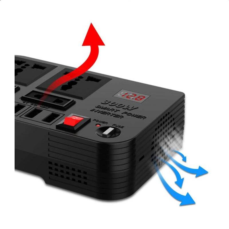 Car Power Inverter - 300W / USB / Black