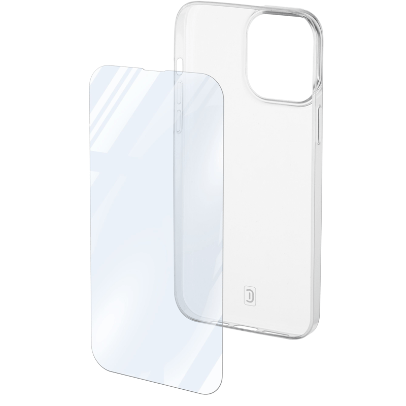 Cellularline Kit Case / Glass - Apple iPhone 14 plus / Transparent