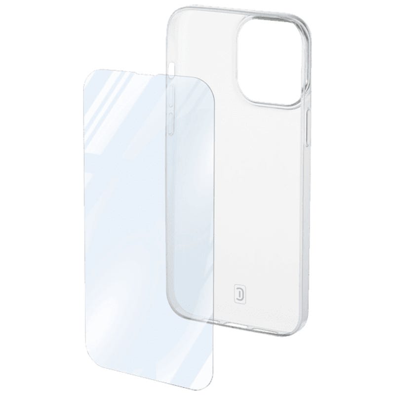 Cellularline KIT Case + Glass iPhone 14Pro Max Transparent