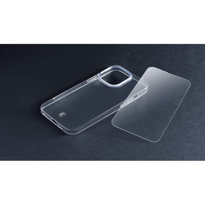 Cellularline KIT Case + Glass iPhone 14Pro Max Transparent