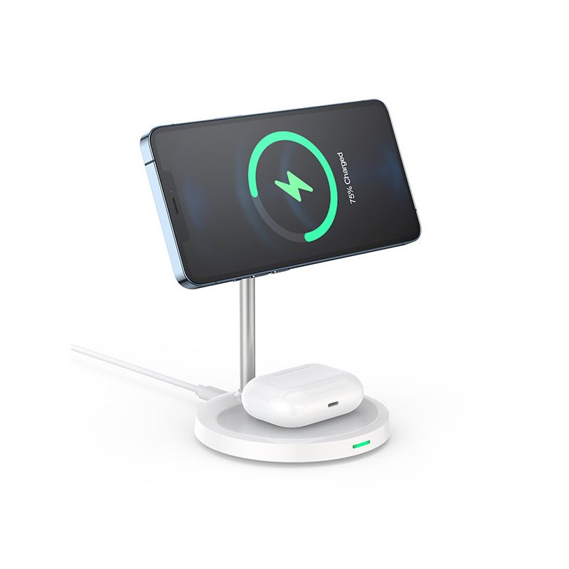 Choetech 2 in 1 Magleap Charger - Silver