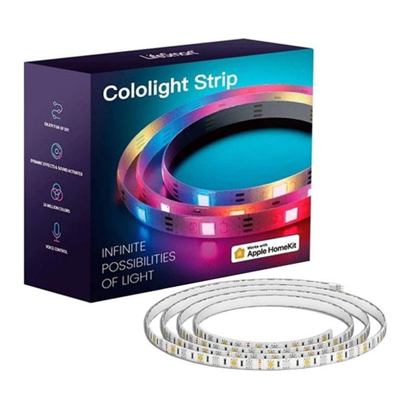 Cololight LED Strip Lights 30 LED, 16 Million Colors, 5050 SMD LEDs Changing with Smart App Control, Easy Install, Works with Alexa, HomeKit & Google - 2 Meter