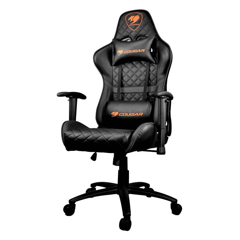 Cougar Armor One Gaming Chair - Breathable PVC Leather / 180° Reclining / Black