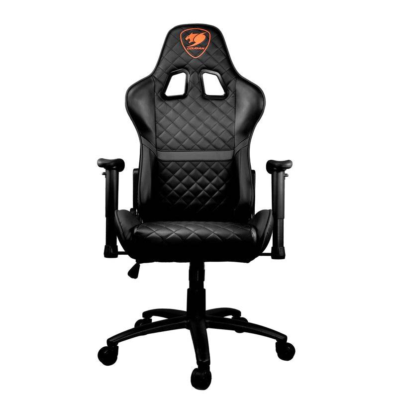 Cougar Armor One Gaming Chair - Breathable PVC Leather / 180° Reclining / Black