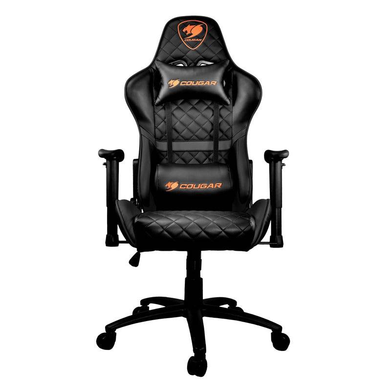 Cougar Armor One Gaming Chair - Breathable PVC Leather / 180° Reclining / Black