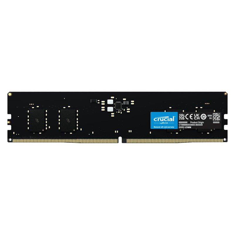 Crucial Desktop Memory - 16GB / DDR5 / 288-pin / 4800MHz / Desktop Memory Module