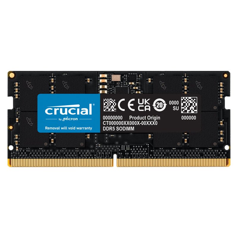 ذاكرة  كروشال نوت بوك - 32 جيجابايت / DDR5 / 262-pin / ميجا هرتز 4800/ نوت بوك ذاكرة الوحده النمطيه