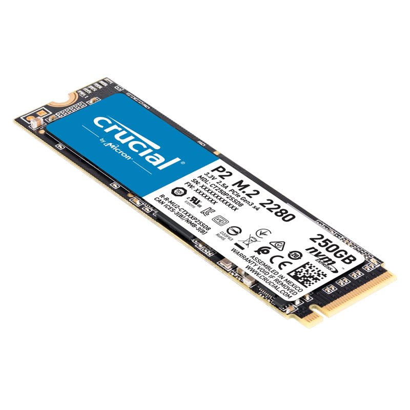 Crucial P2 - 250GB / M.2 2280 / PCIe 3.0 - SSD (Solid State Drive)