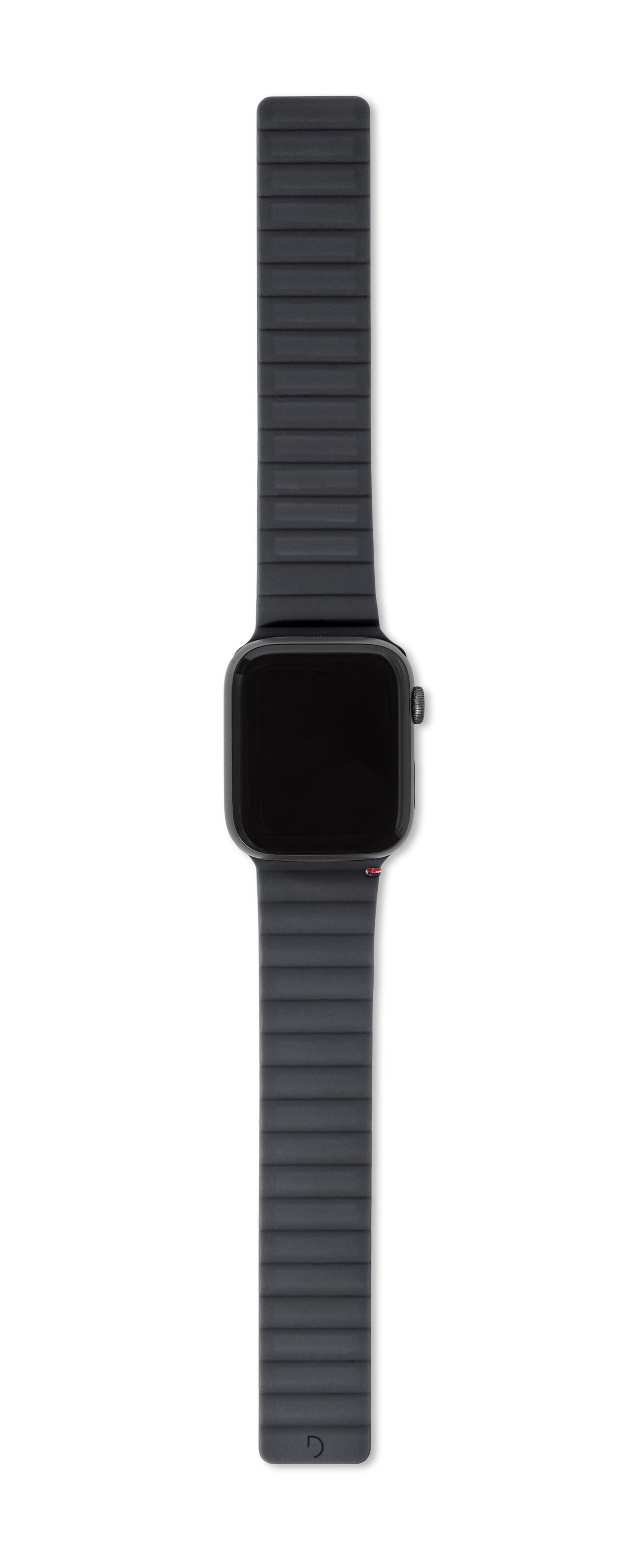 Decoded Apple Watch 41/40/38mm Series 1-8- SE Silicone Magnet Traction Lite Strap - Charcoal