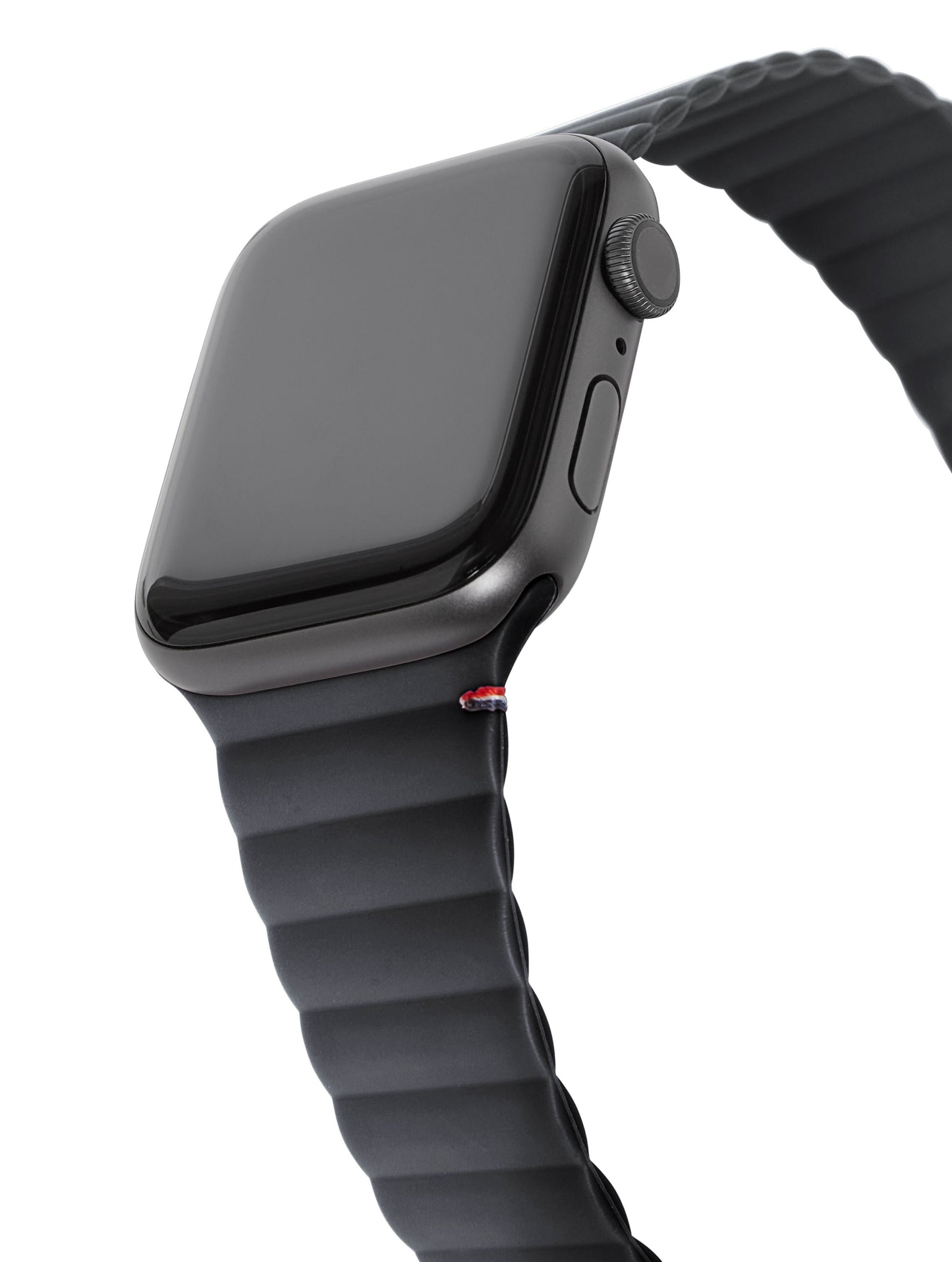 Decoded Apple Watch 41/40/38mm Series 1-8- SE Silicone Magnet Traction Lite Strap - Charcoal