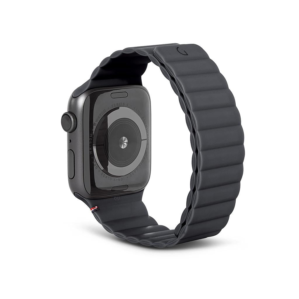 Decoded Apple Watch 41/40/38mm Series 1-8- SE Silicone Magnet Traction Lite Strap - Charcoal