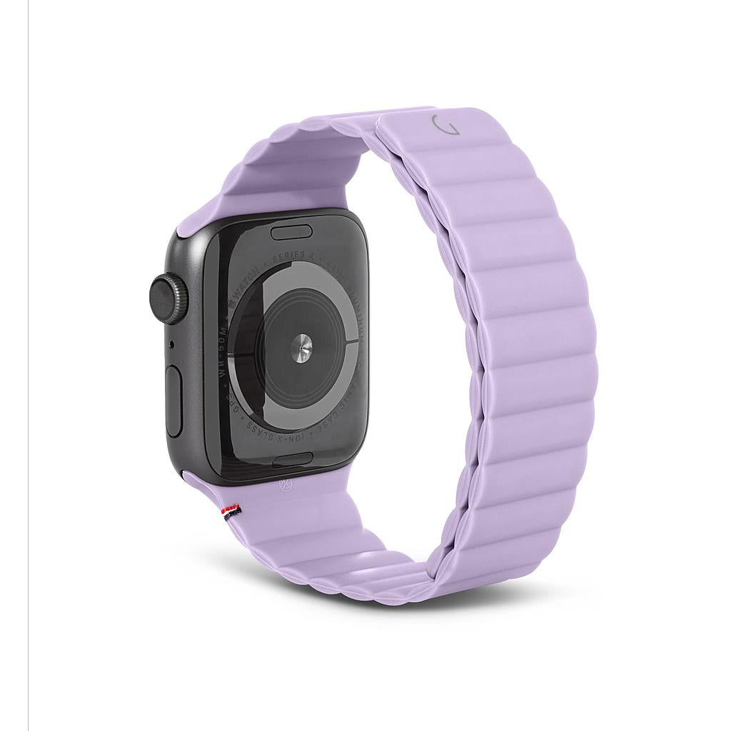 Decoded Apple Watch 49/45/44/42 mm Series 1-8/SE/Ultra Silicone Magnet Traction Strap Lite - Lavender