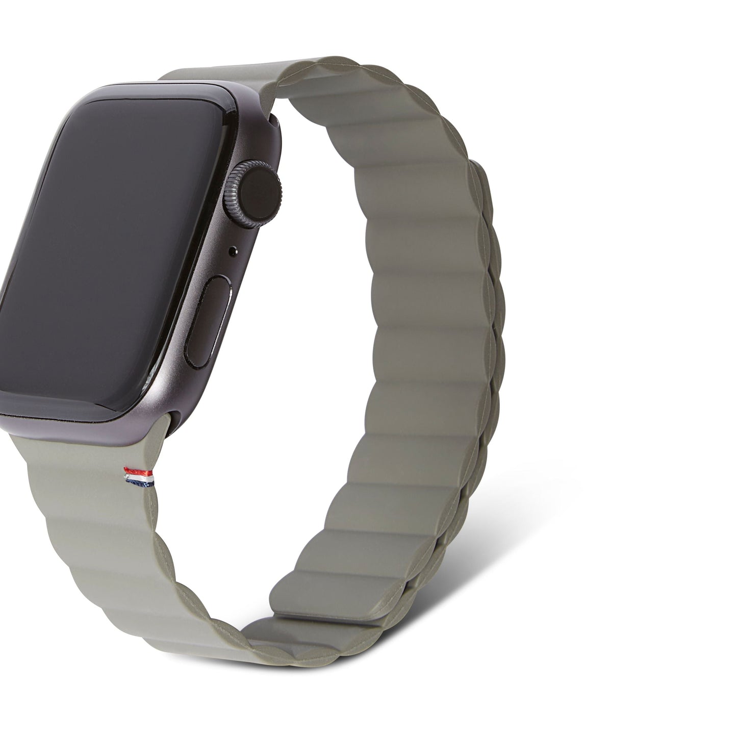 Decoded Apple Watch 49/45/44/42 mm Series 1-8/SE/Ultra Silicone Magnet Traction Strap Lite - Olive