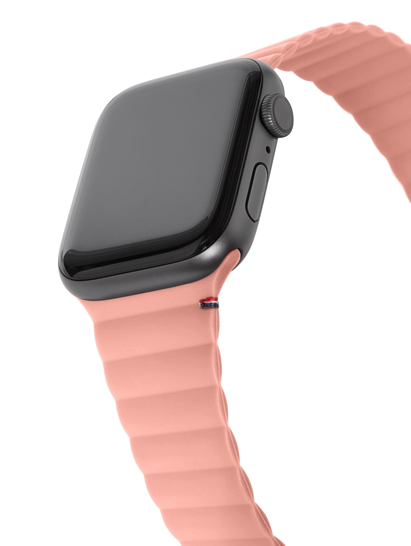 Decoded Apple Watch 49/45/44/42 mm Series 1-8/SE/Ultra Silicone Magnet Traction Strap Lite - Peach Pearl