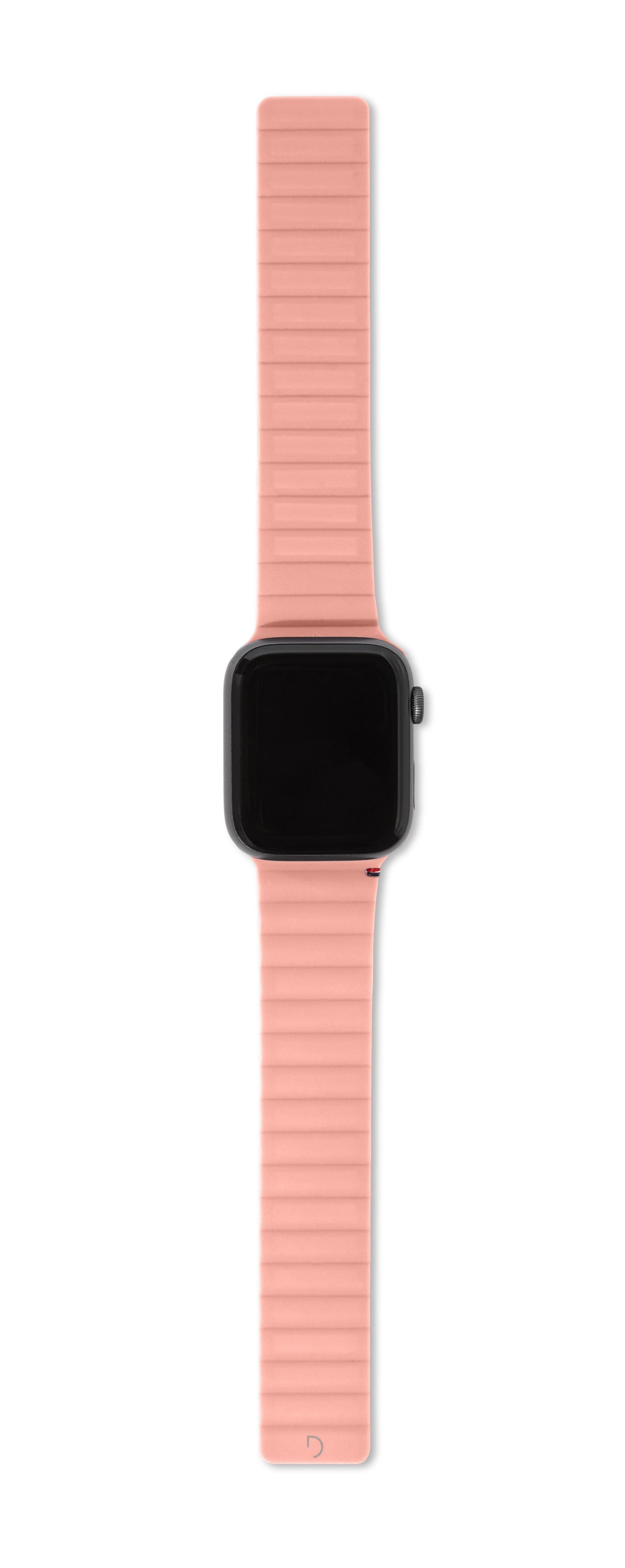 Decoded Apple Watch 49/45/44/42 mm Series 1-8/SE/Ultra Silicone Magnet Traction Strap Lite - Peach Pearl