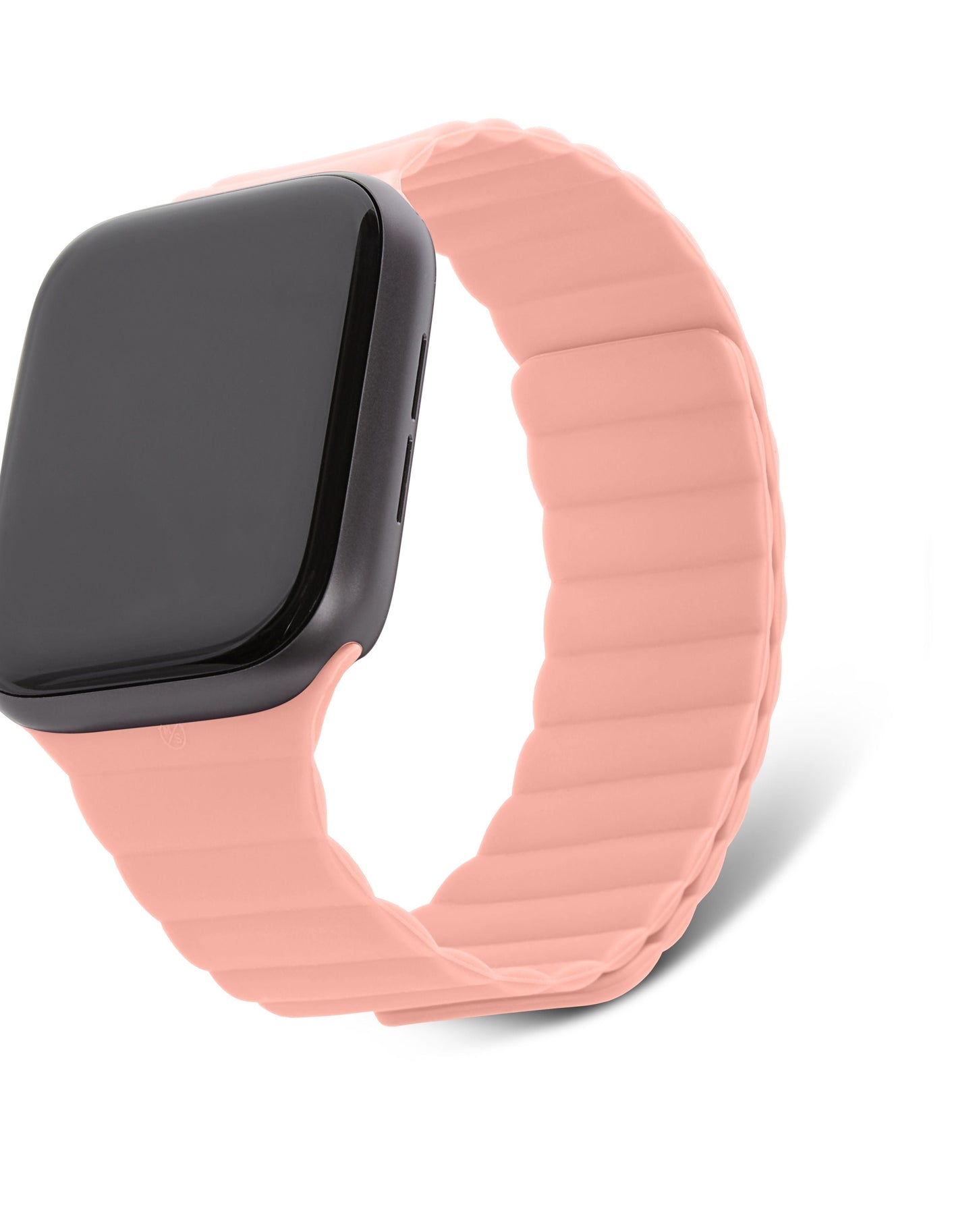 Decoded Apple Watch 49/45/44/42 mm Series 1-8/SE/Ultra Silicone Magnet Traction Strap Lite - Peach Pearl