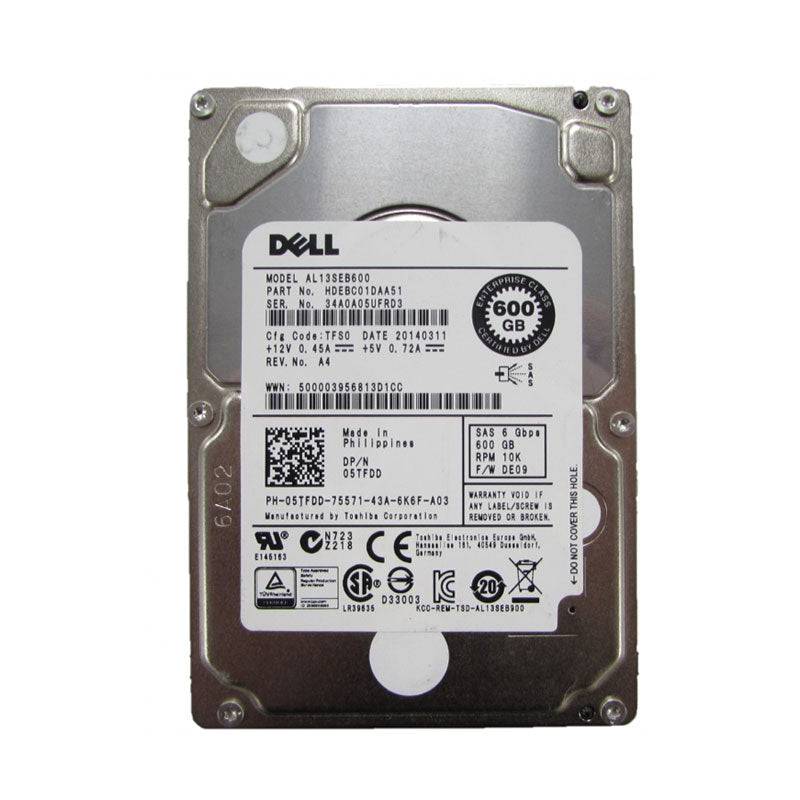 Dell 600GB SAS Hard Drive - 600GB / 2.5-inch / SAS / 10K RPM / 6Gbps