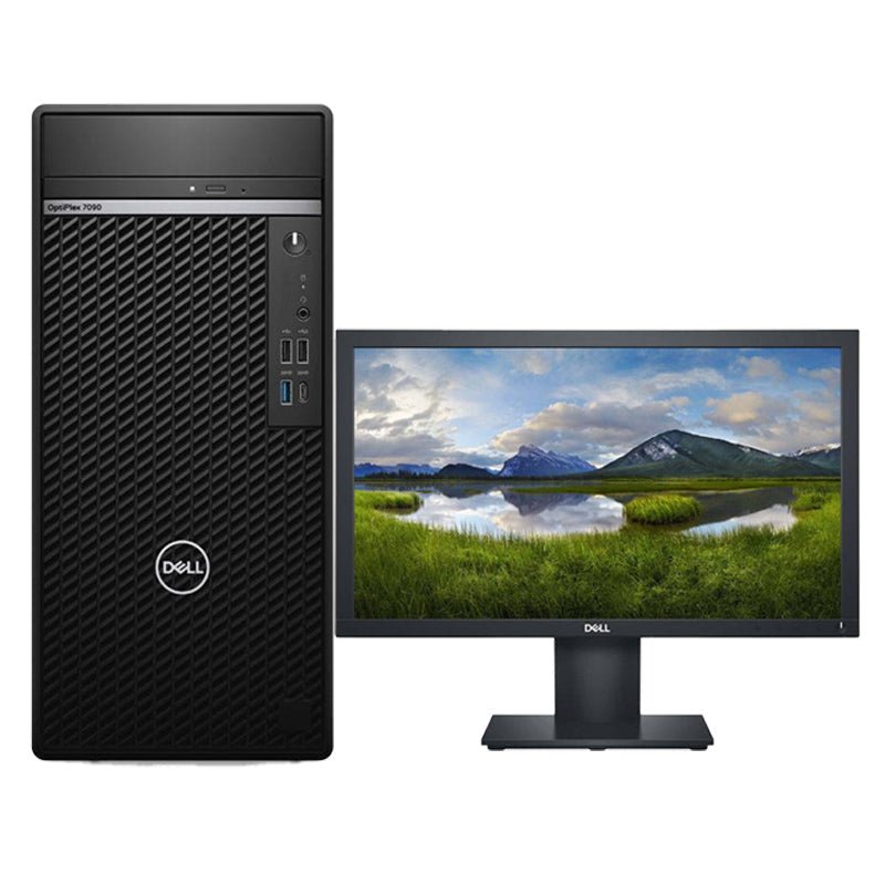 Dell OptiPlex 7090 MT - i7 (11th Gen) / 4GB / 1TB SSD / DOS (Without OS) / Dell E2020H 19.5" LED Monitor / 1YW / Black / Desktop