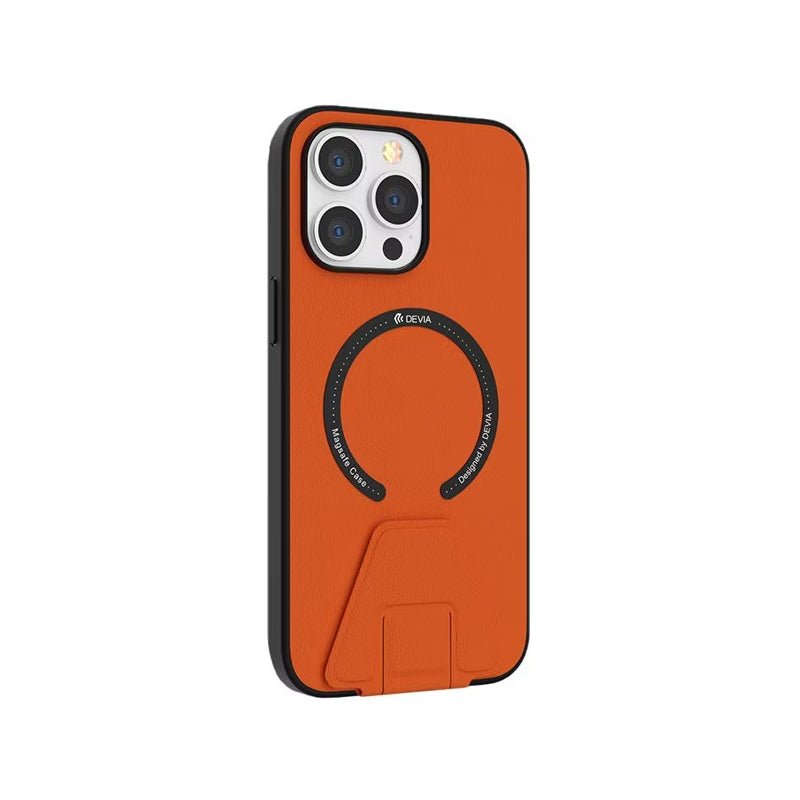 Devia Randy Series Magnetic Case with stand - iPhone 14 Max / Orange