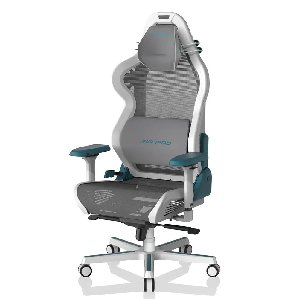 DXRacer Air PRO Series Gaming Chair - White/Cyan