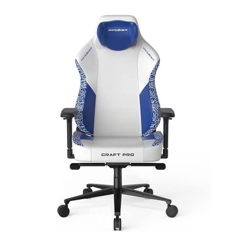 DXRacer Craft Pro Stripes 3 Gaming Chair - White/Blue