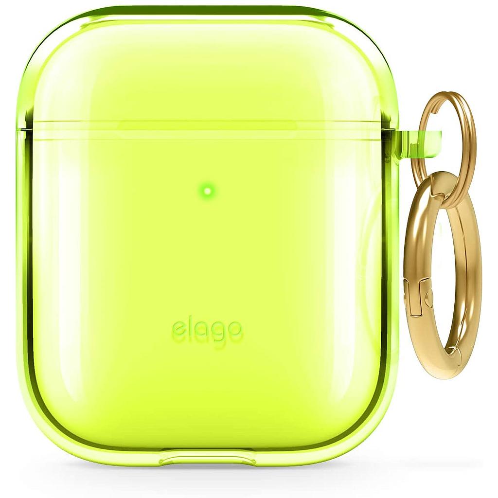 Elago AirPods 1 & 2 Clear Case - Neon Yellow
