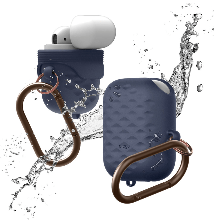 Elago AirPods 1 & 2 Waterproof Hang Active Case - Jean Indigo