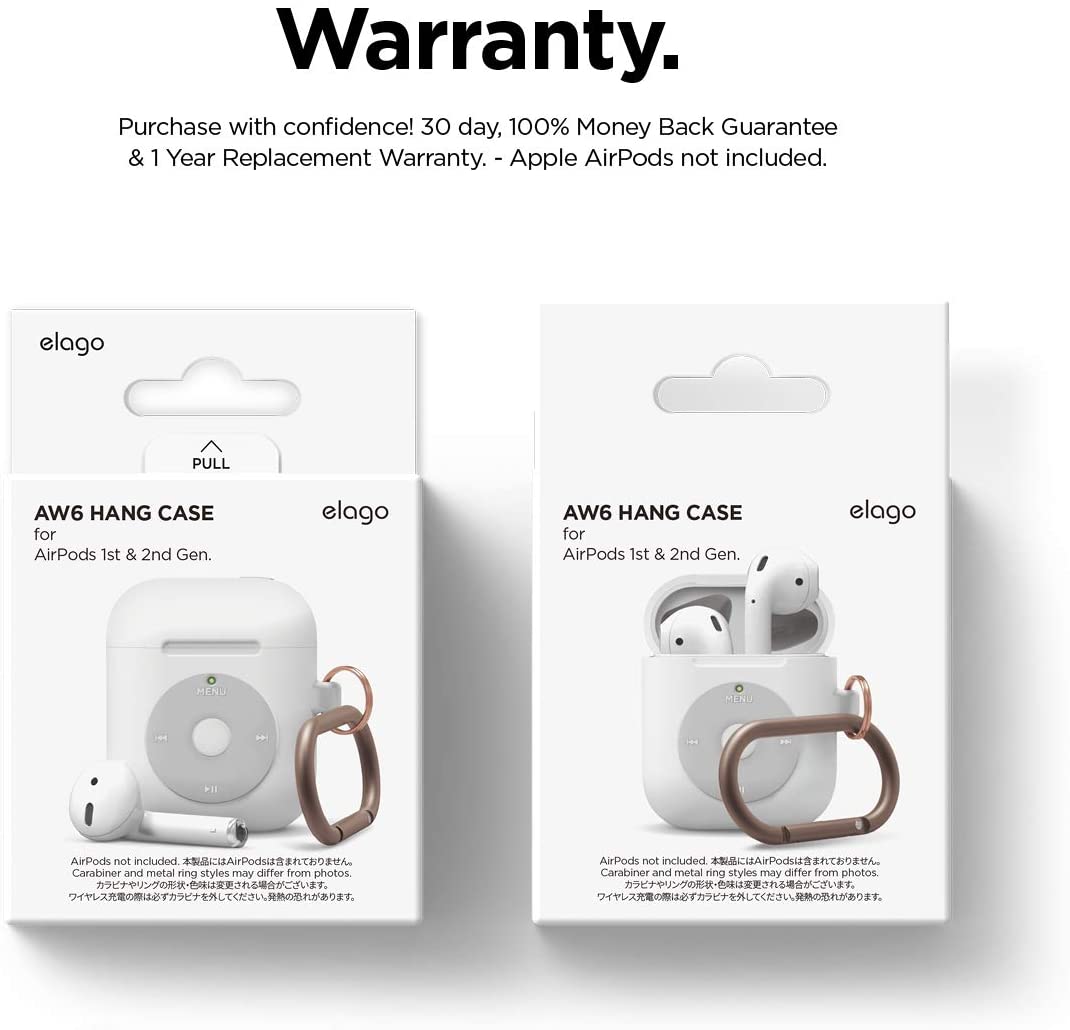 Elago AirPods 1&2 AW6 Hang Case (iPod) - White