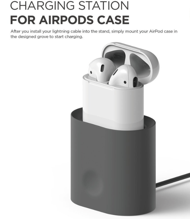 Elago Airpods 1&2 charging station - Dark Gray