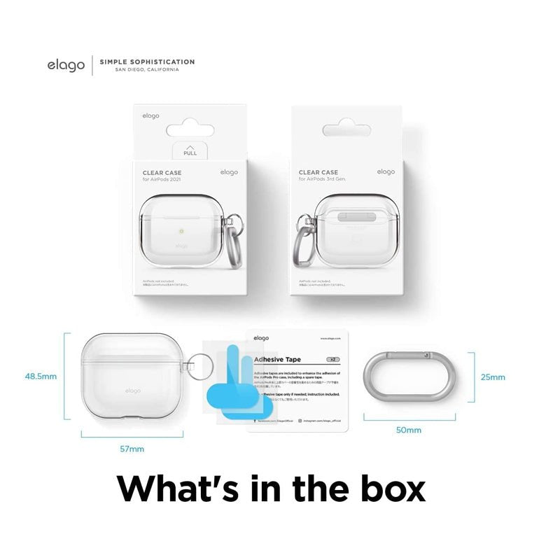 Elago AirPods 3 Clear Hang Case - Clear