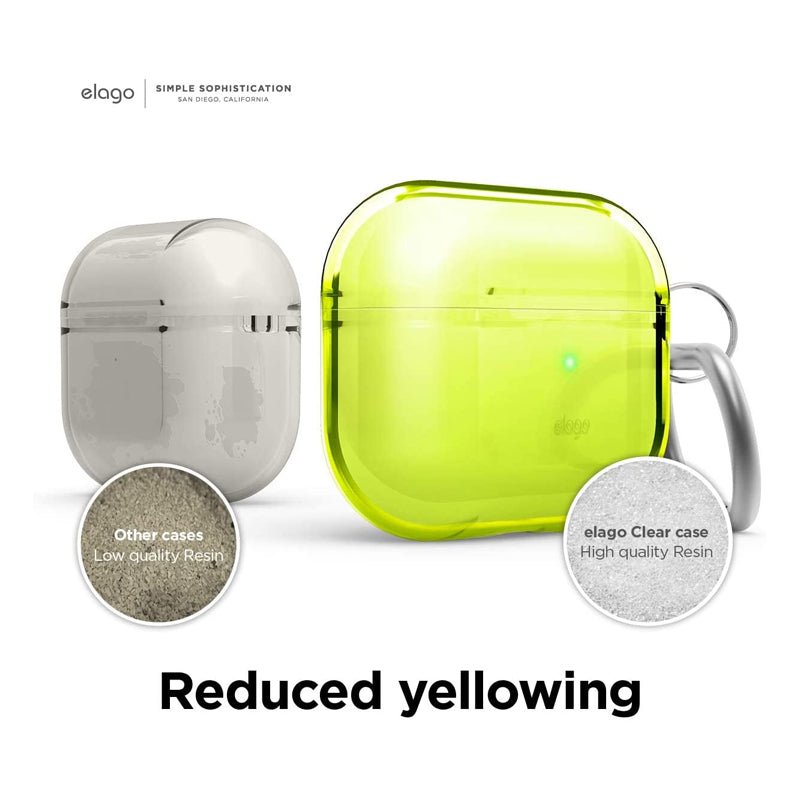 Elago AirPods 3 Clear Hang Case - Neon Yellow