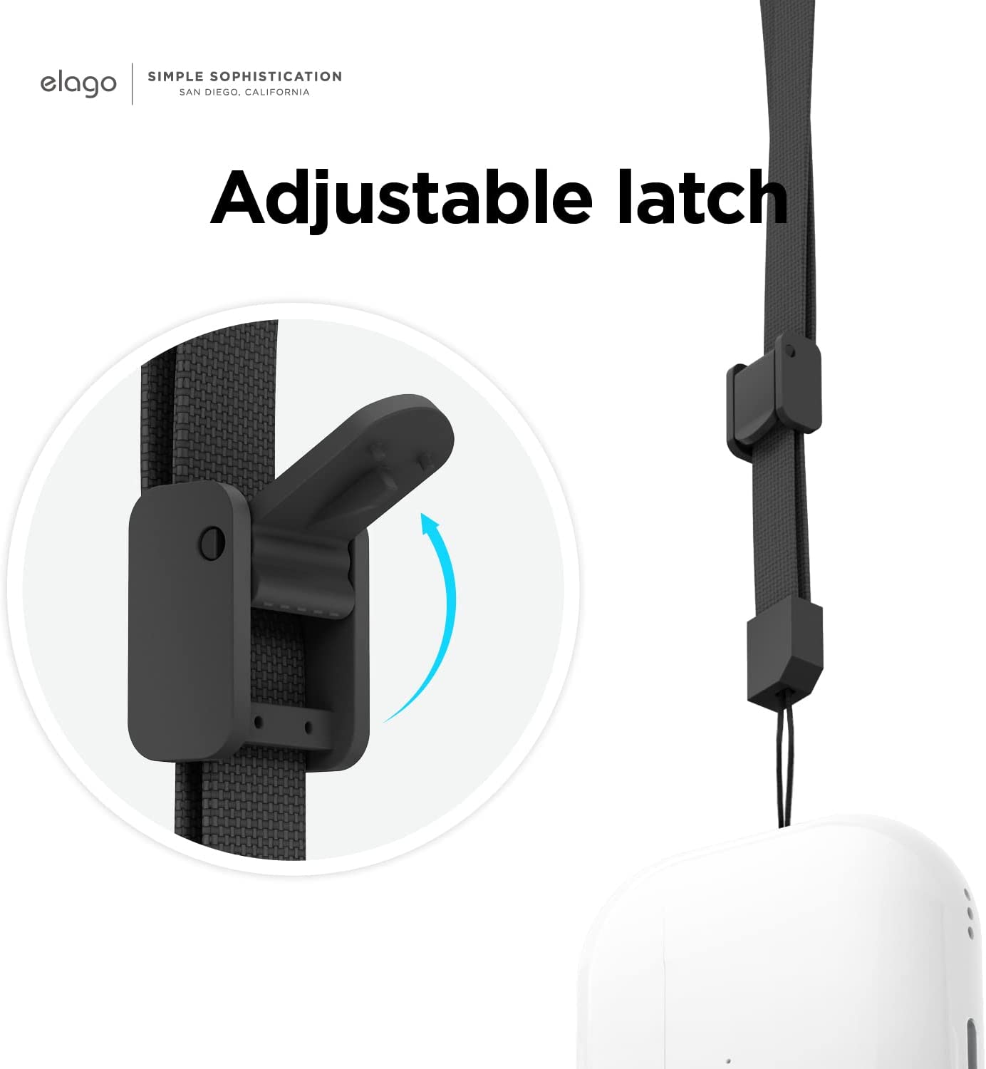 Elago AirPods Pro 2 Silicone Originial Hang Case - Black