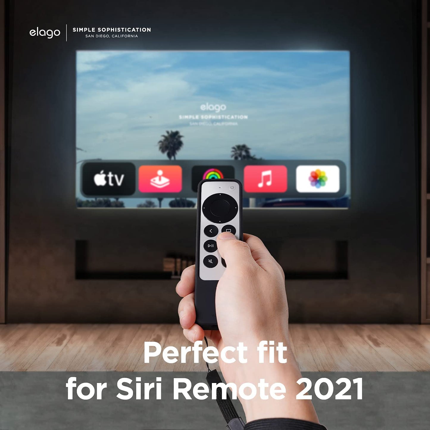 Elago Apple TV Remote R1 2021 Intelli Case - Black