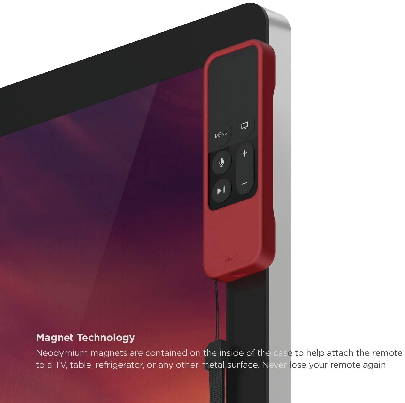 Elago Apple TV Siri Remote R1 Intelli Case - Red