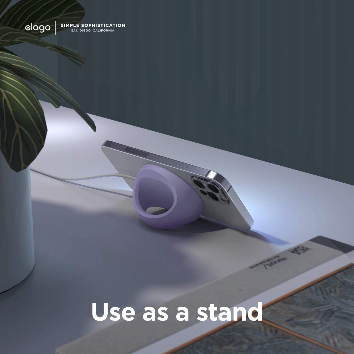 Elago Grip Stand for Magsafe - Lavender