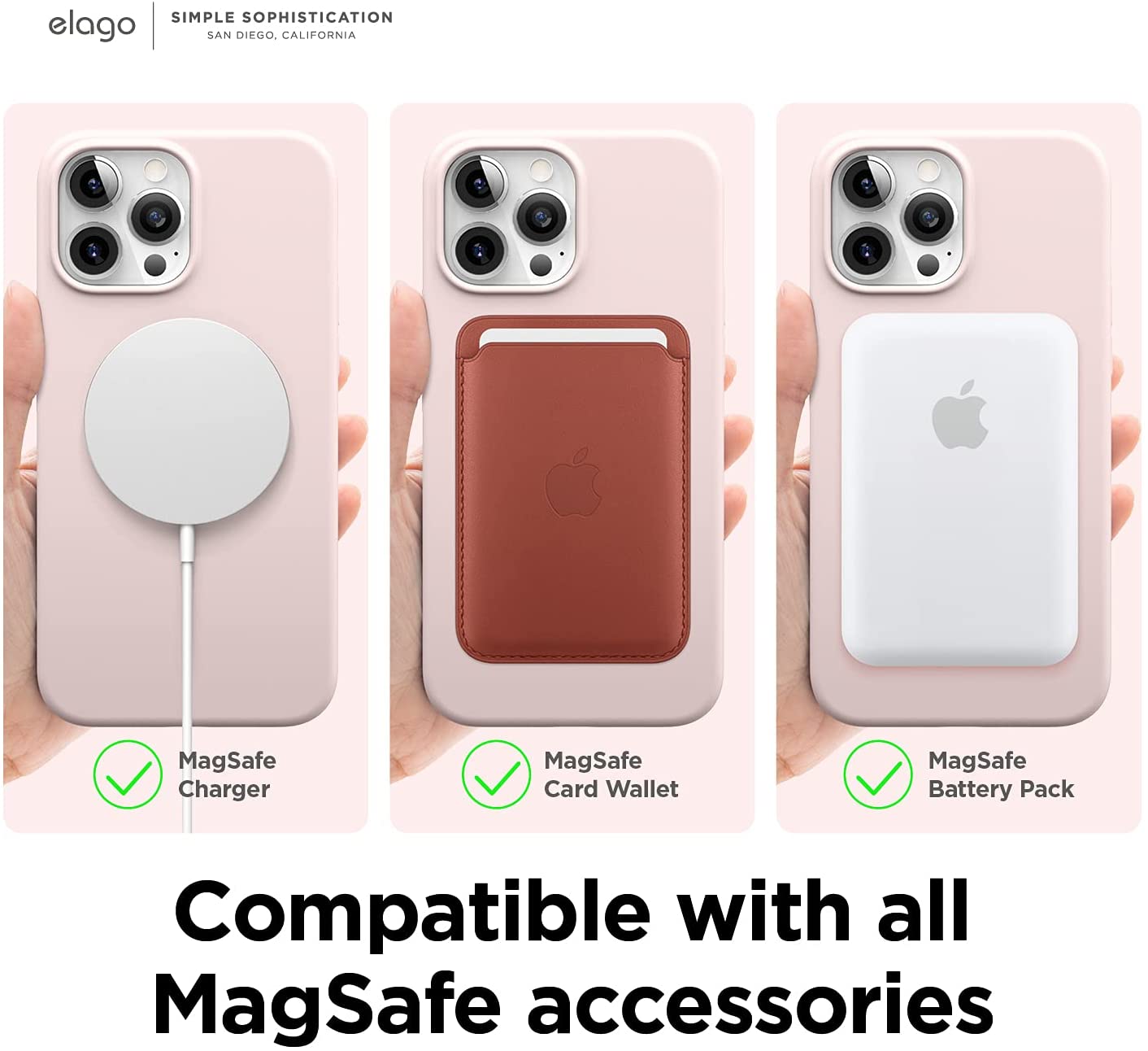 Elago iPhone 13 Pro Max  / iPhone 12 Pro Max MagSafe Soft Silicone Case - Lovely pink