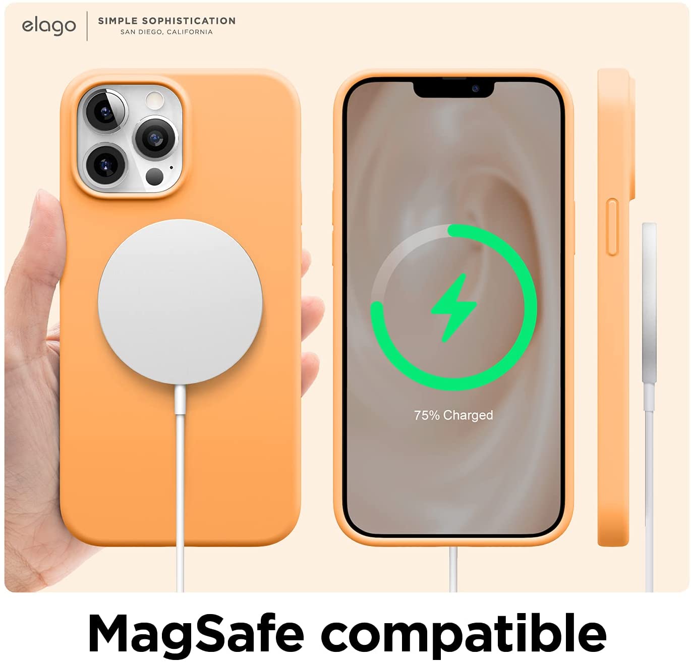 Elago iPhone 13 Pro Max / iPhone 12 Pro Max Soft Silicone Case - Orange