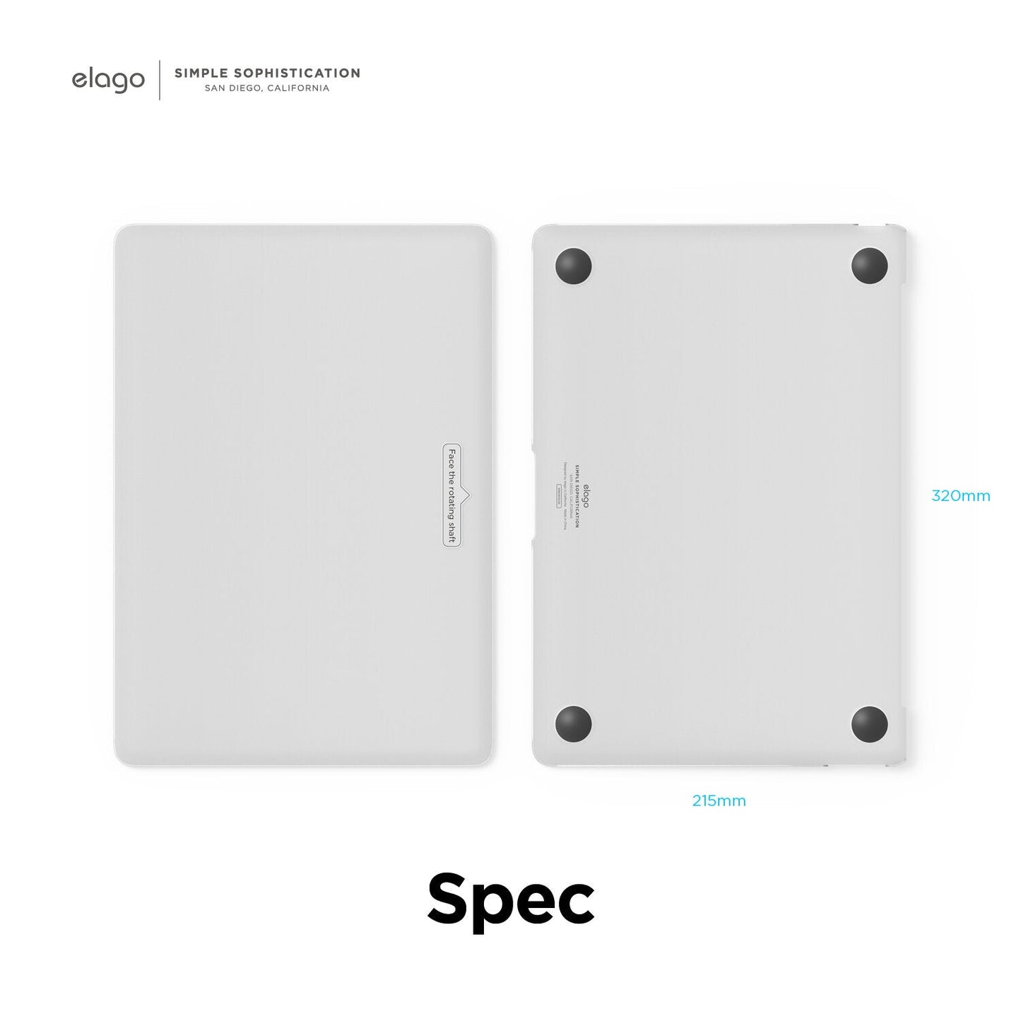Elago MacBook Air 13"/ m1(2019-) Inner Core Case - Transparent White