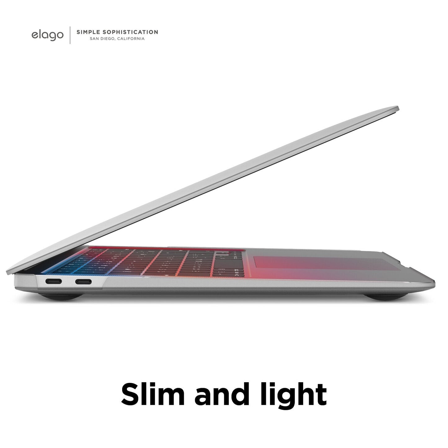 إلاجو جهاز MacBook آير 13 بوصة / إم1(2019-) MacBook 13 بوصة / (2019-) داخلي كور حافظة  - شفاف أبيض