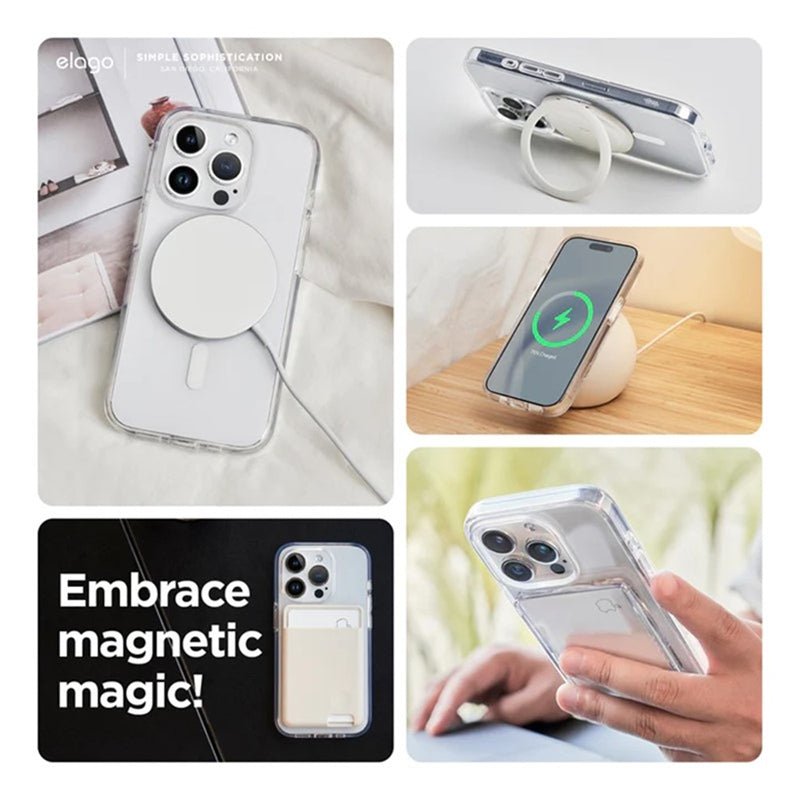 Elago MagSafe Magnetic Hybrid Case - Apple iPhone 15 Pro Max / White