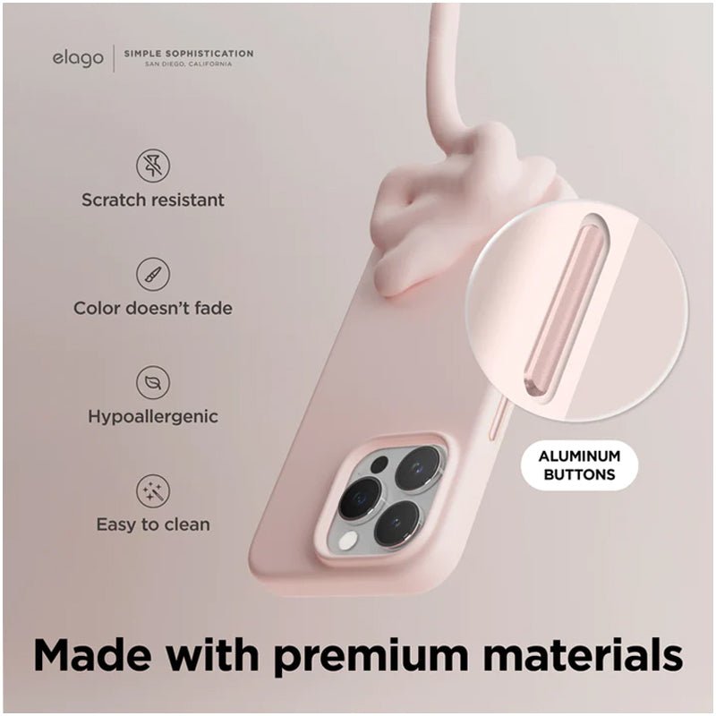 Elago MagSafe Magnetic Silicone Case - Apple iPhone 15 Pro / Lovely Pink