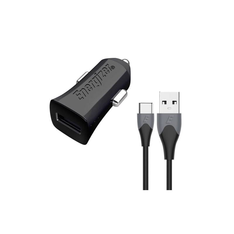 Energizer UL Car Charger QC3 18W - Micro-USB / USB-C / Black